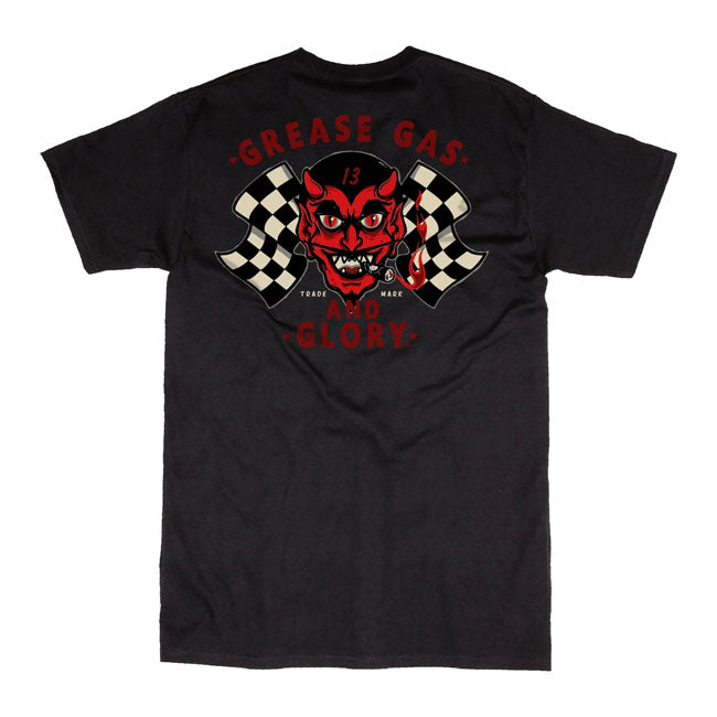 Lucky 13 Greasy Devil T-Shirt Black