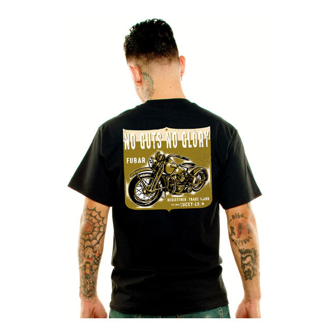 Lucky 13 Fubar T-Shirt Black - FREE UK Shipping, FREE 365 Day Returns | Moto Central