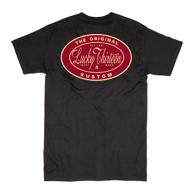 Lucky 13 Oval T-Shirt Black