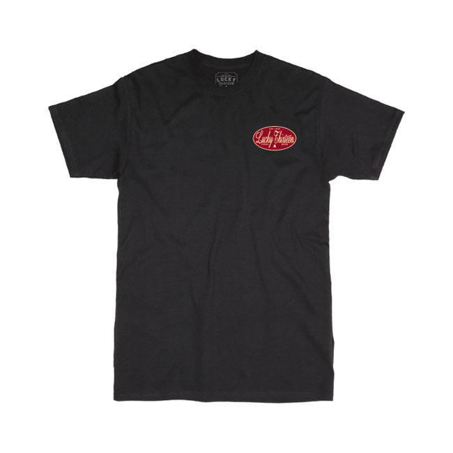 Lucky 13 Oval T-Shirt Black