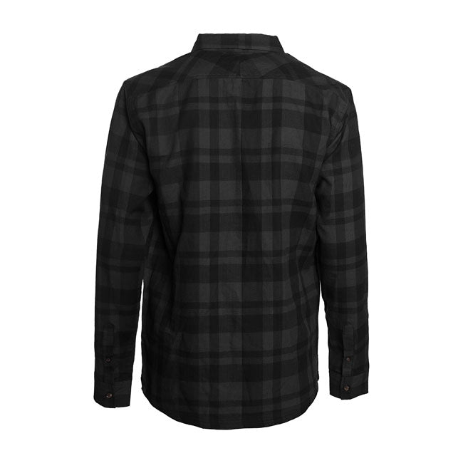 West Coast Choppers LA Bomba Herringbone Flannel Shirt Grey / Black