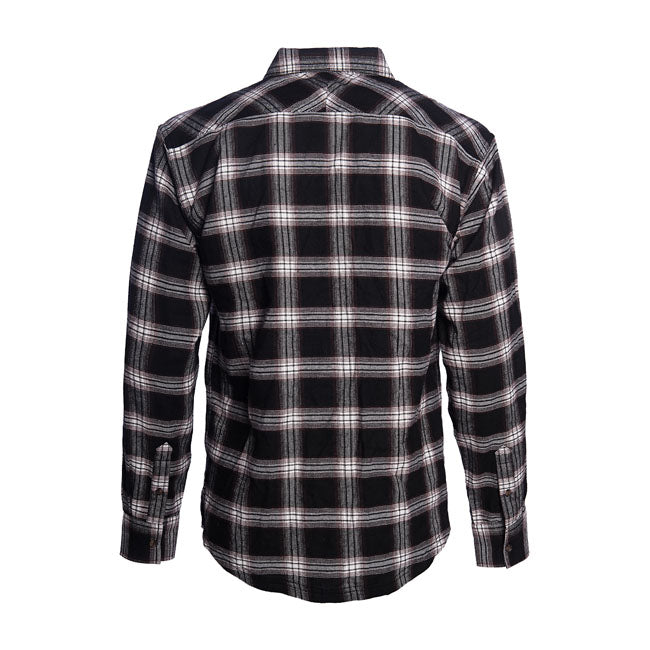 West Coast Choppers Cisco Flannel Shirt White / Black / Brown