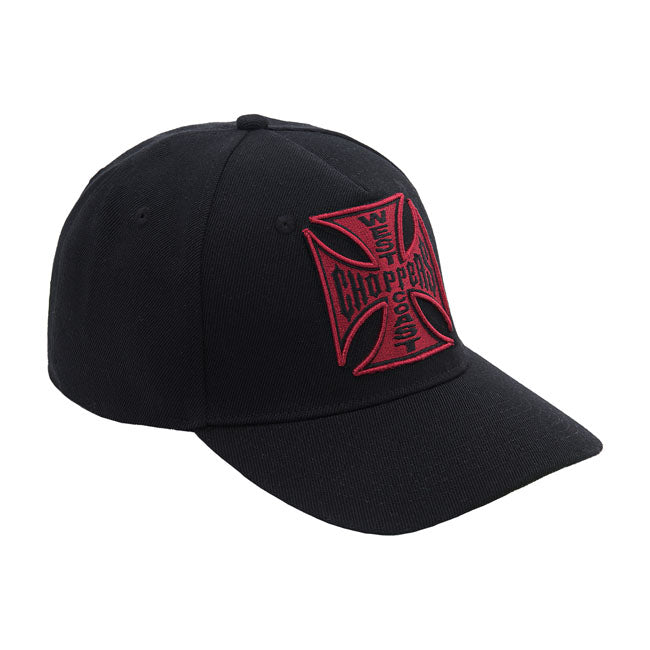 West Coast Choppers OG Classic Round Bill Cap Black / Red