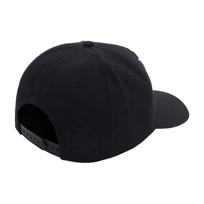 West Coast Choppers Tone To Tone OG Classic Round Bill Snapback Cap Black