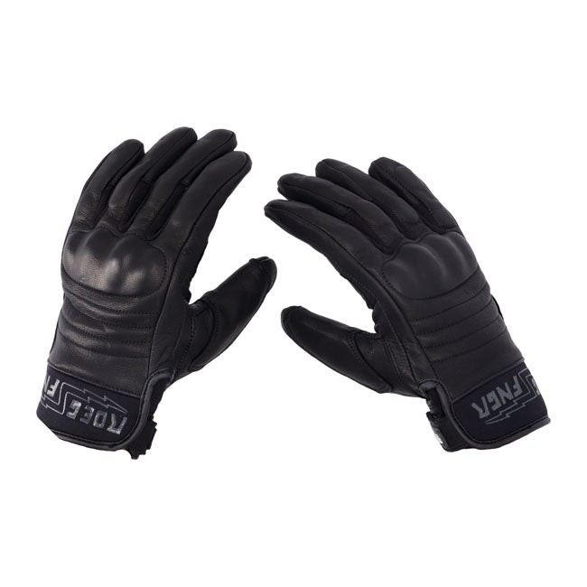 Roeg FNGR All-Leather Gloves Black