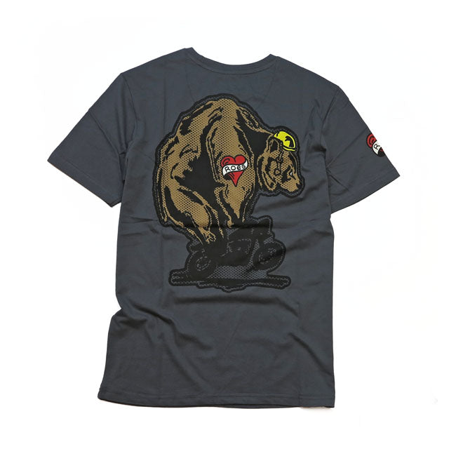 Roeg Throttle Bear Tee Grey