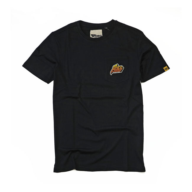 Roeg 7Tees Tee Black - FREE UK Shipping, FREE 365 Day Returns | Moto Central