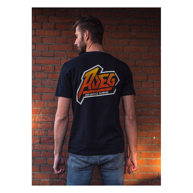 Roeg 7Tees Tee Black - FREE UK Shipping, FREE 365 Day Returns | Moto Central