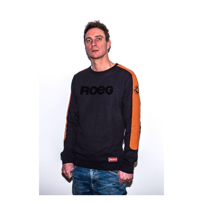 Roeg Randy Sweat Jersey Black / Orange - FREE UK Shipping, FREE 365 Day Returns | Moto Central