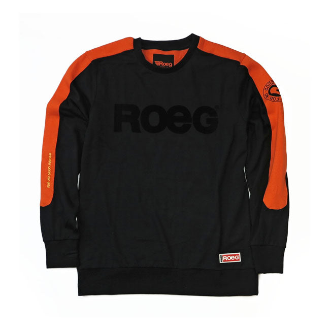 Roeg Randy Sweat Jersey Black / Orange - FREE UK Shipping, FREE 365 Day Returns | Moto Central