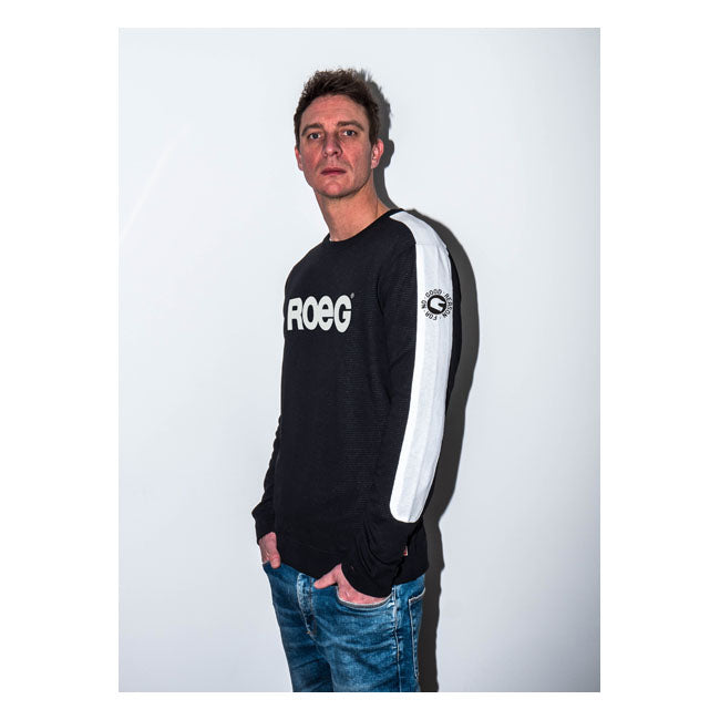 Roeg Randy Sweat Jersey Black / White - FREE UK Shipping, FREE 365 Day Returns | Moto Central