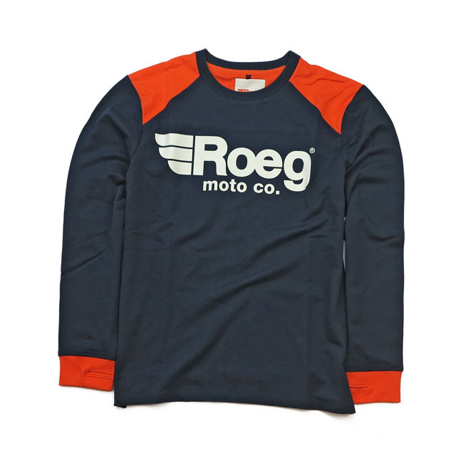 Roeg Ricky Jersey Navy / Orange - FREE UK Shipping, FREE 365 Day Returns | Moto Central