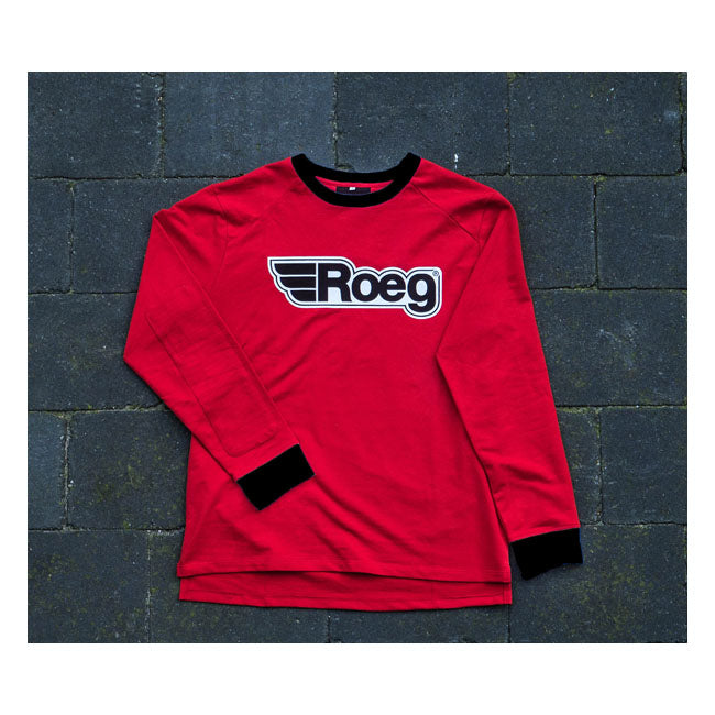 Roeg Ricky Jersey Red / White - FREE UK Shipping, FREE 365 Day Returns | Moto Central