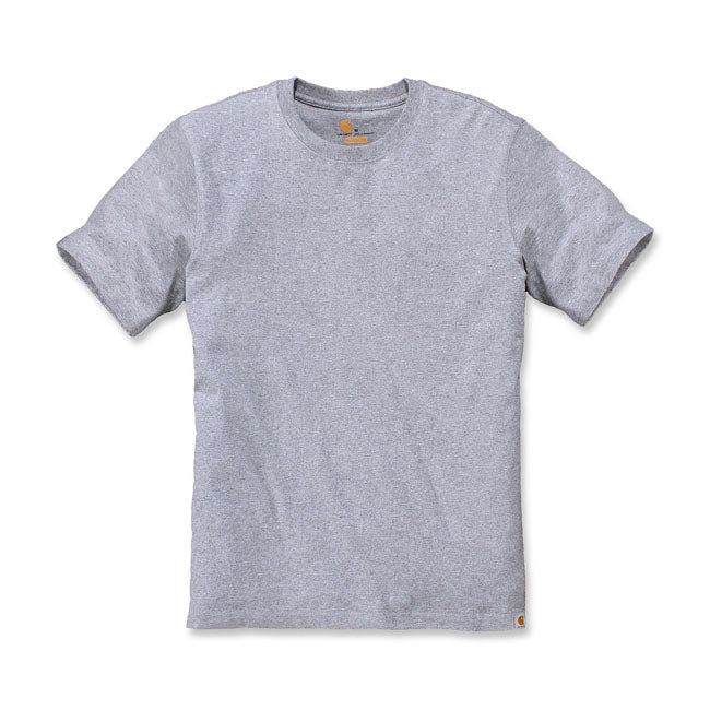 Carhartt Solid T-Shirt Heather Grey  - FREE UK Shipping, FREE 365 Day Returns | Moto Central