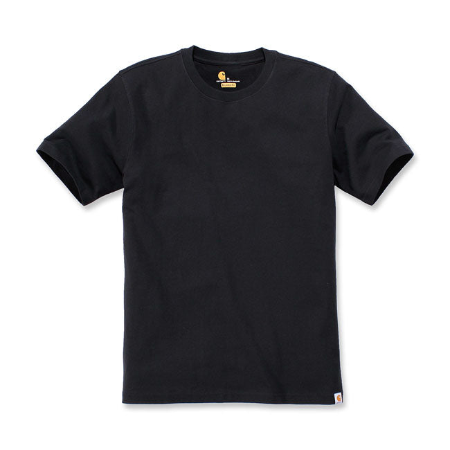 Carhartt Solid T-Shirt Black - FREE UK Shipping, FREE 365 Day Returns | Moto Central