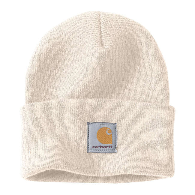 Carhartt Rib Knit Beanie Watch Winter White