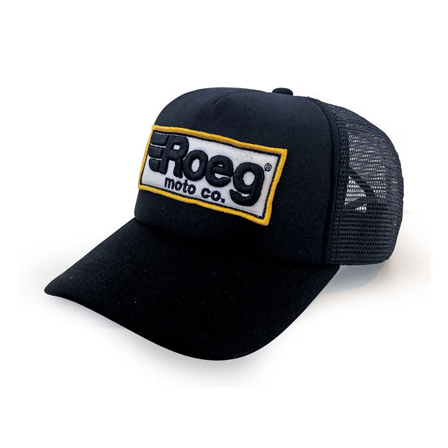 Roeg Trucker Cap Logo Black