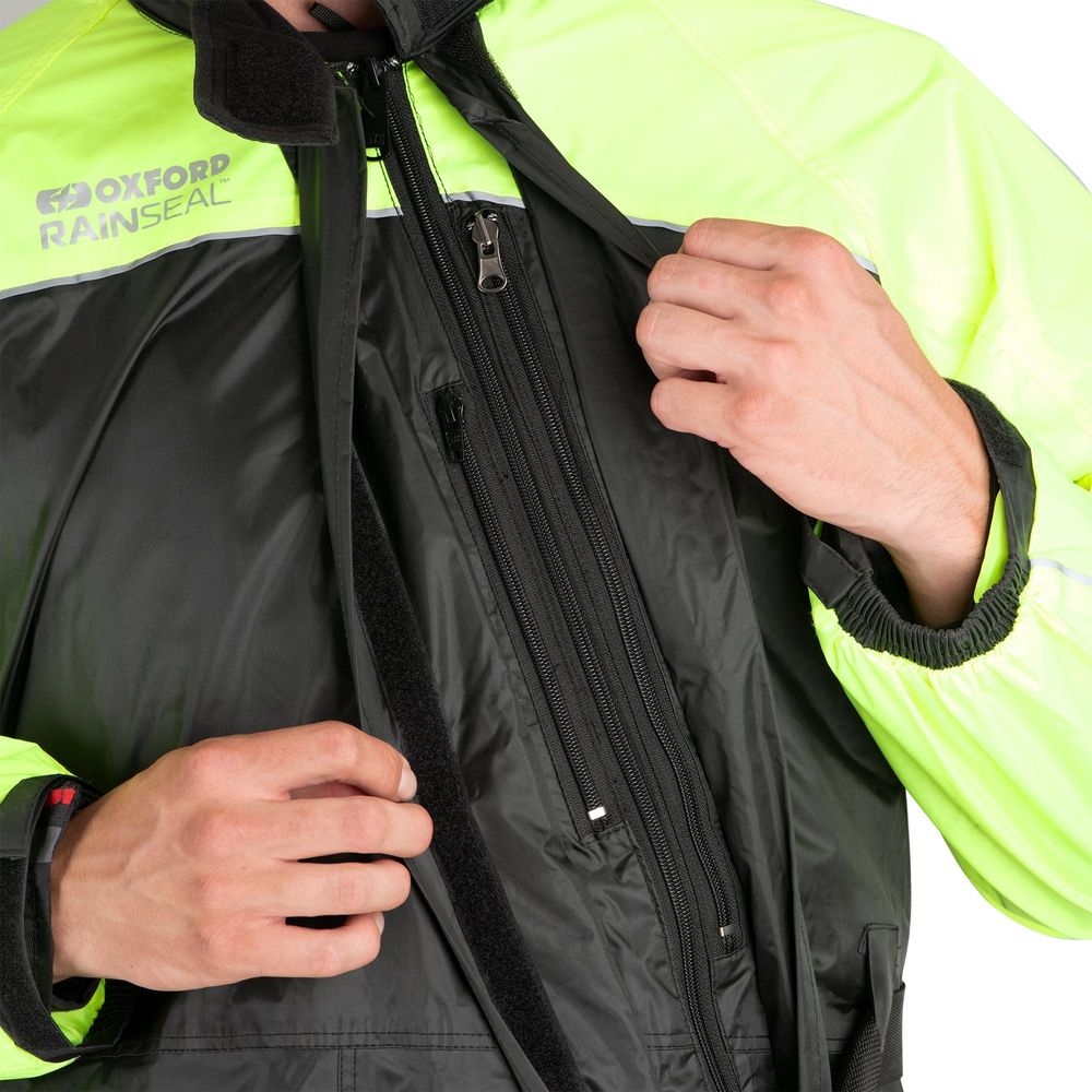 Oxford Rainseal Oversuit Black / Fluo Yellow