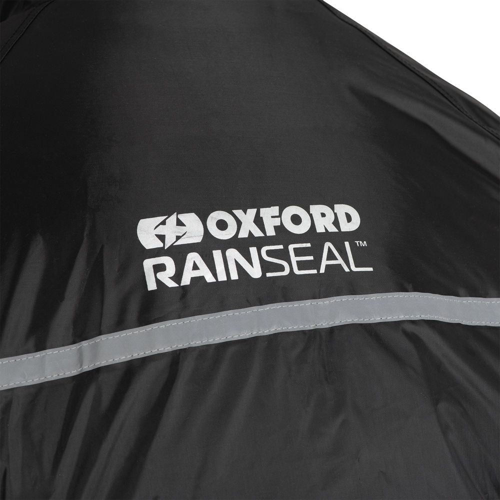 Oxford Rainseal Over Jacket Black - FREE UK Shipping, FREE 365 Day Returns | Moto Central