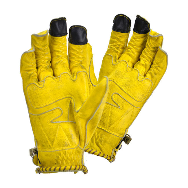 ByCity Second Skin Gloves Yellow - FREE UK Shipping, FREE 365 Day Returns | Moto Central