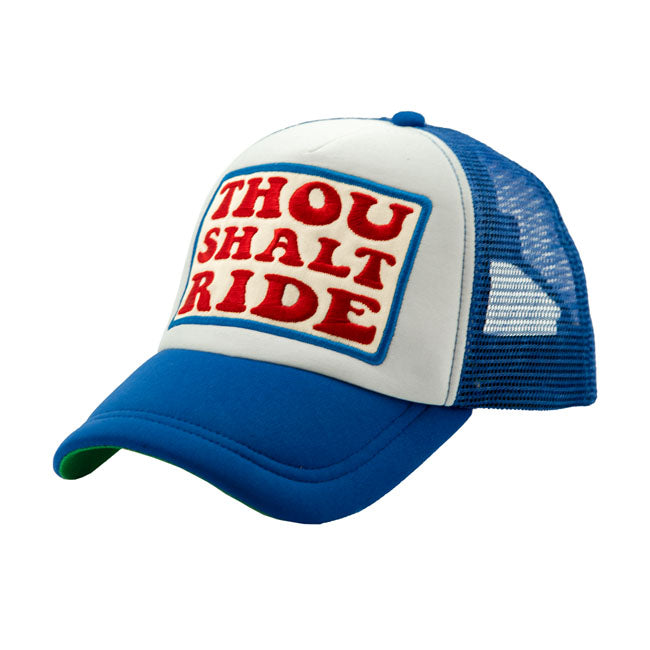 13 And A Half Magazine TSR Trucker Cap Blue  - FREE UK Delivery - Moto Central