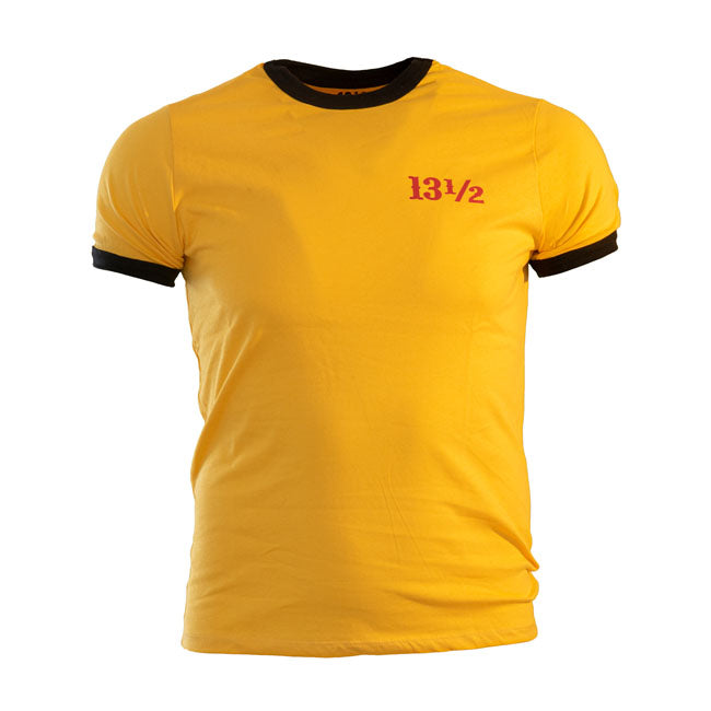 13 And A Half Magazine TSR Ringer T-Shirt Yellow