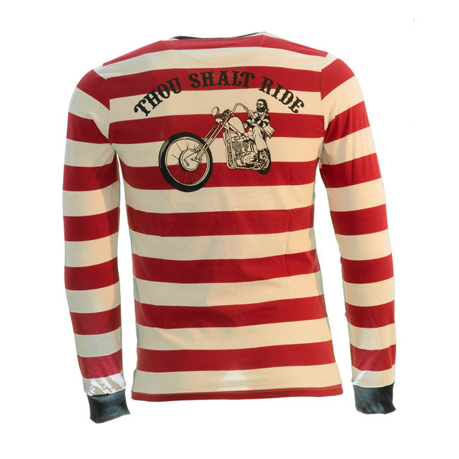 13 And A Half Magazine TSR Long Sleeves T-Shirt Red / White - FREE UK Shipping, FREE 365 Day Returns | Moto Central