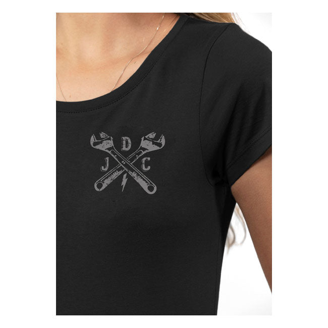 John Doe Classics Ladies T-Shirt Black - FREE UK Shipping, FREE 365 Day Returns | Moto Central