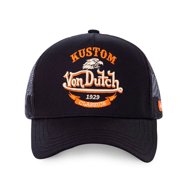 Von Dutch Trucker Cap Eagle Black - FREE UK Shipping, FREE 365 Day Returns | Moto Central