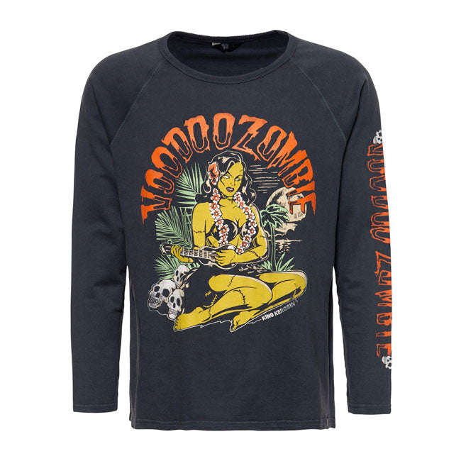 King Kerosin Voodoo Zombie Long Sleeves T-Shirt Black