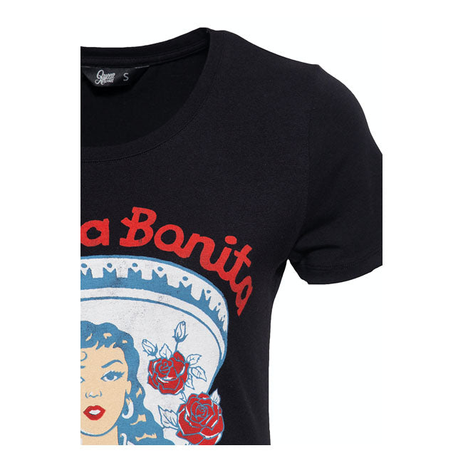 King Kerosin Queen Kerosin La Chica Bonita Ladies T-Shirt Black