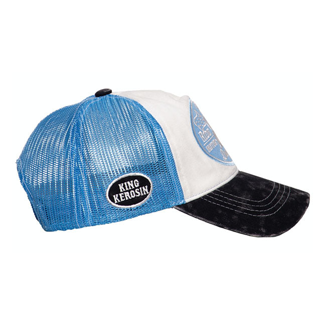 King Kerosin Ride Or Sit Trucker Cap Blue / White / Black