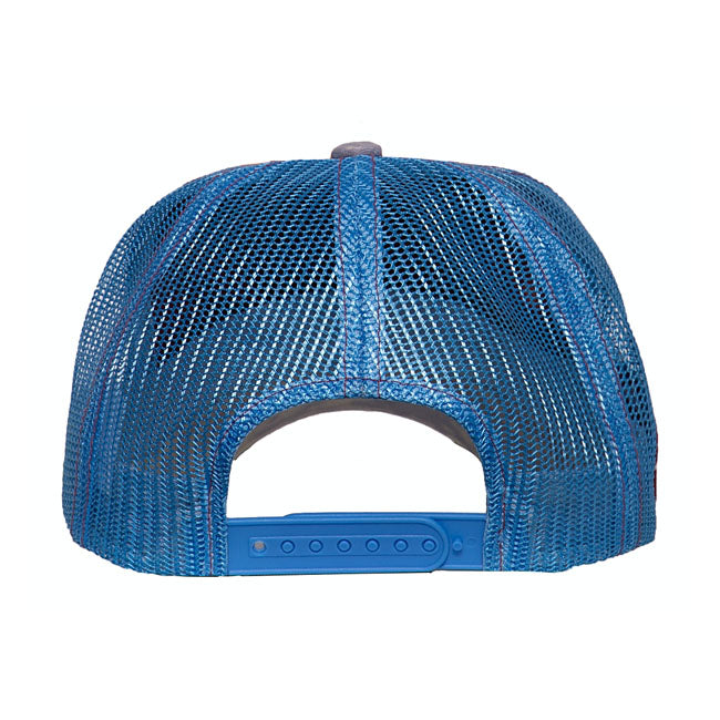 King Kerosin Ride Or Sit Trucker Cap Blue / White / Black