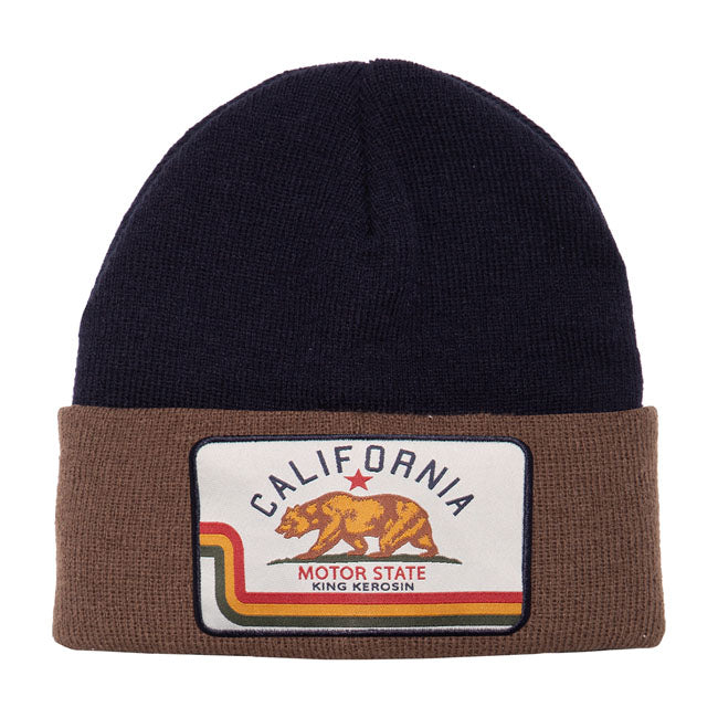 King Kerosin California Beanie Black / Brown