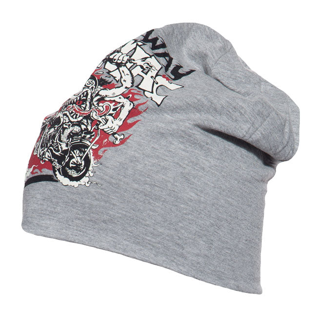 King Kerosin Speedway Maniac Beanie Grey  - FREE UK Delivery - Moto Central