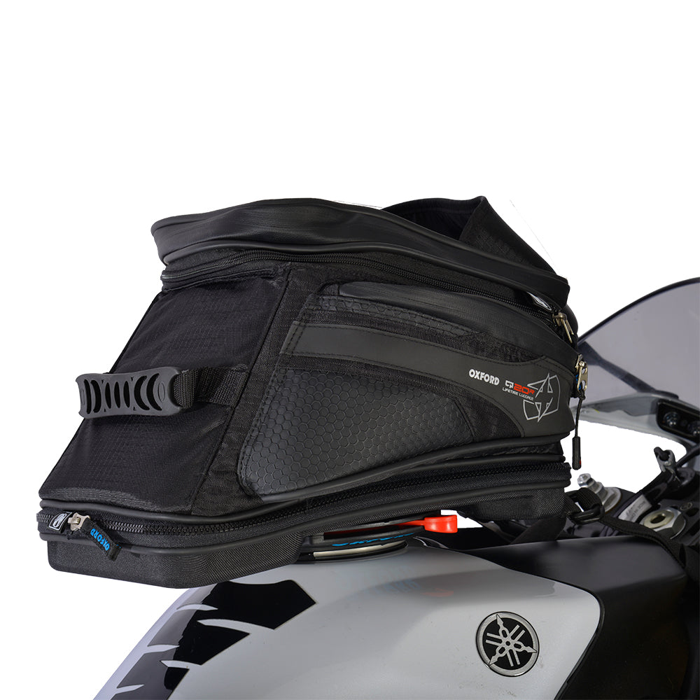 Oxford Q20R Quick Release Tank Bag Black - 20 Litres