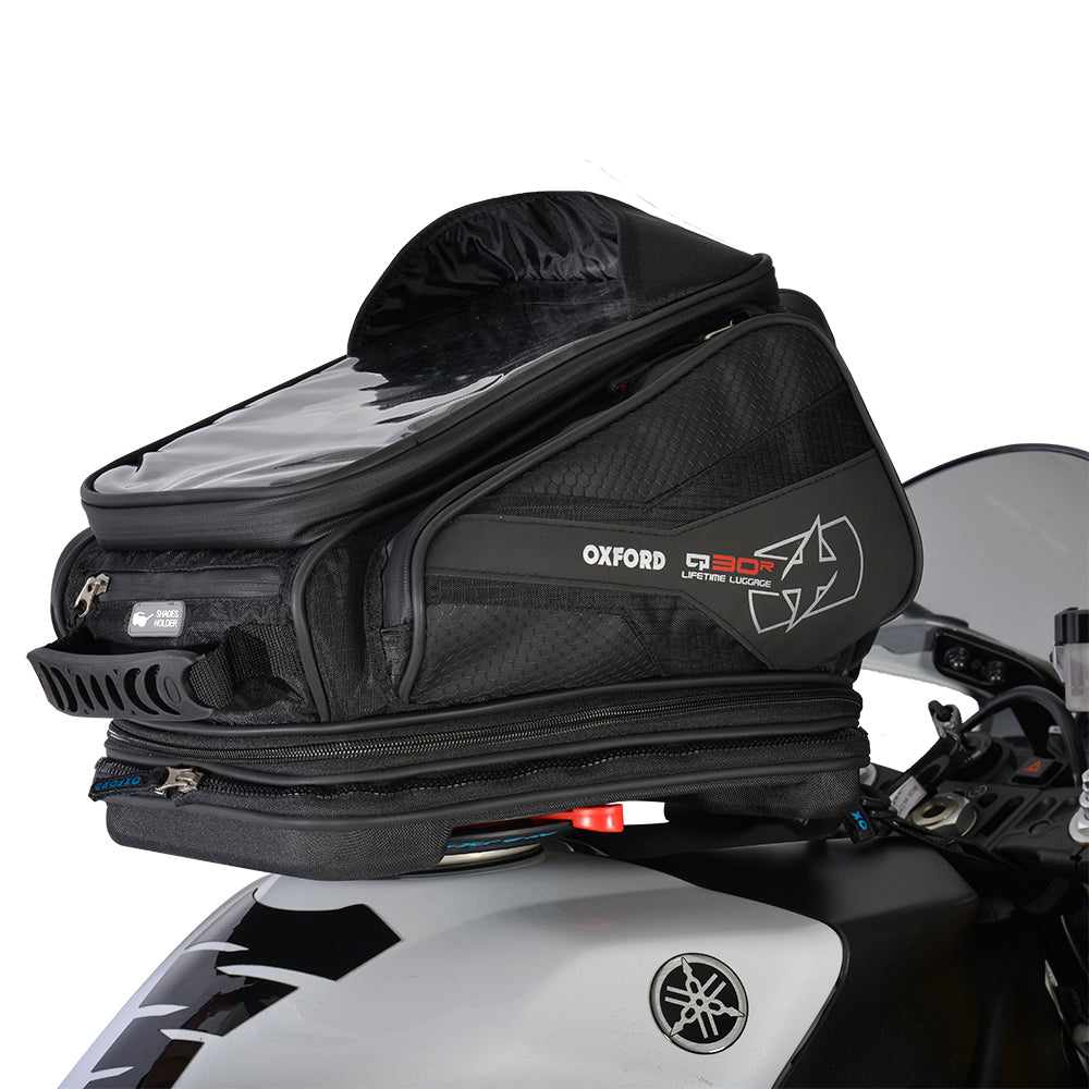 Oxford Q30R Quick Release Tank Bag Black - 30 Litres