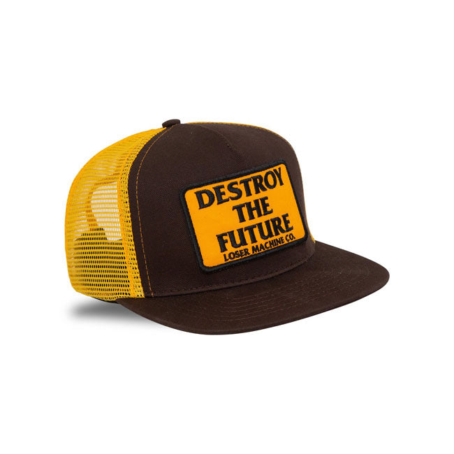 Loser Machine Destroy Trucker Cap Brown / Gold