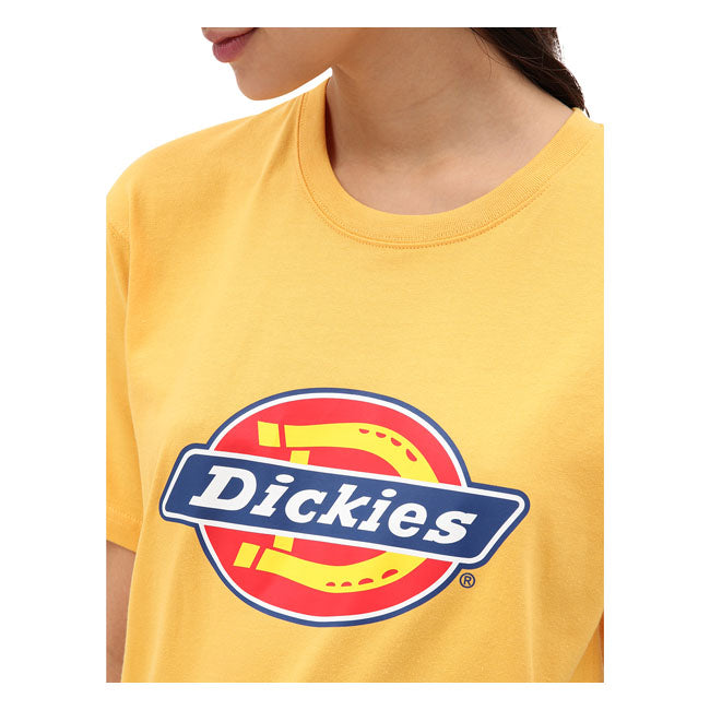 Dickies Icon Logo Ladies T-Shirt Apricot - FREE UK Shipping, FREE 365 Day Returns | Moto Central