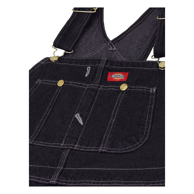 Dickies Bib Overall Black - FREE UK Shipping, FREE 365 Day Returns | Moto Central