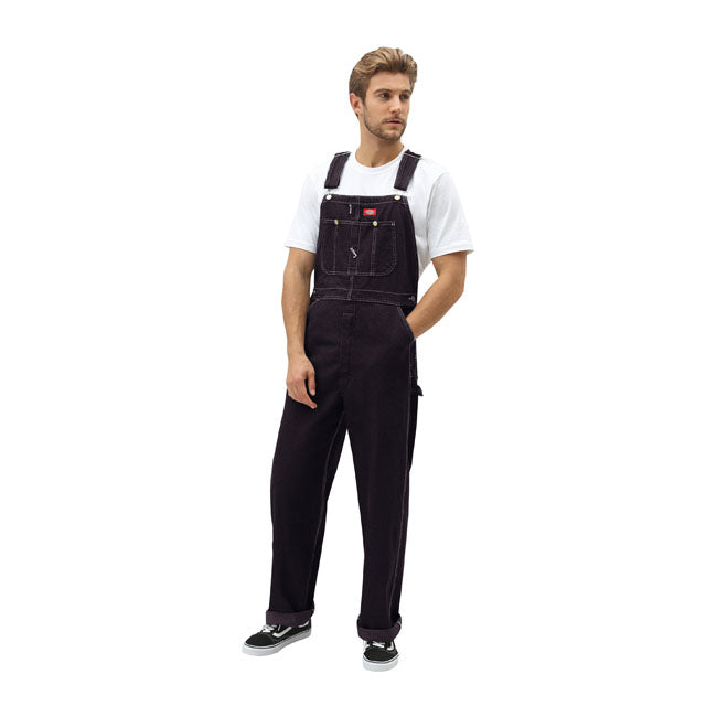 Dickies Bib Overall Black - FREE UK Shipping, FREE 365 Day Returns | Moto Central