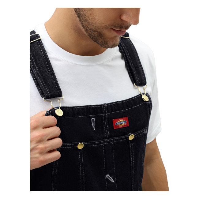 Dickies Bib Overall Black - FREE UK Shipping, FREE 365 Day Returns | Moto Central