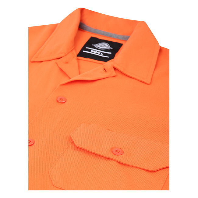 Dickies Silver Grove Ladies Shirt Bright Orange - FREE UK Shipping, FREE 365 Day Returns | Moto Central