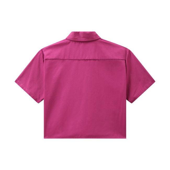 Dickies Silver Grove Ladies Shirt Pink Berry - FREE UK Shipping, FREE 365 Day Returns | Moto Central