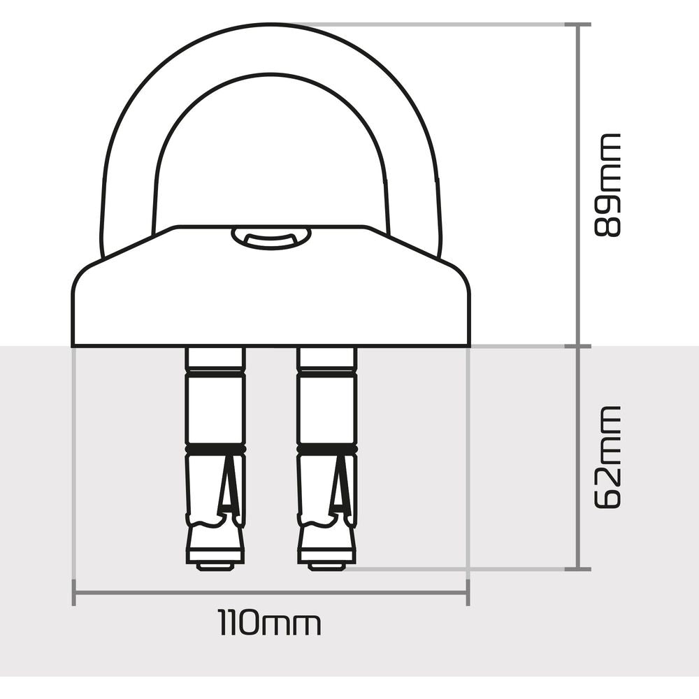 Oxford Task Force Ground & Wall Anchor Kit Black  - FREE UK Shipping, FREE 365 Day Returns | Moto Central