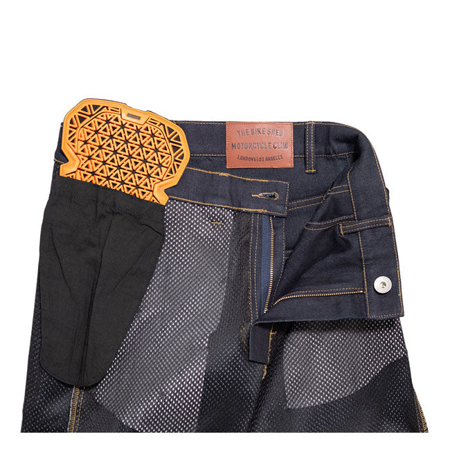 Bike Shed BSMC Protective Road Jeans Indigo Denim - FREE UK Shipping, FREE 365 Day Returns | Moto Central