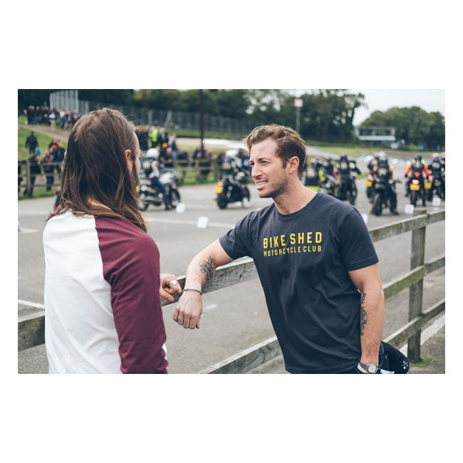 Bike Shed BSMC Brick T-Shirt Asphalt - FREE UK Shipping, FREE 365 Day Returns | Moto Central