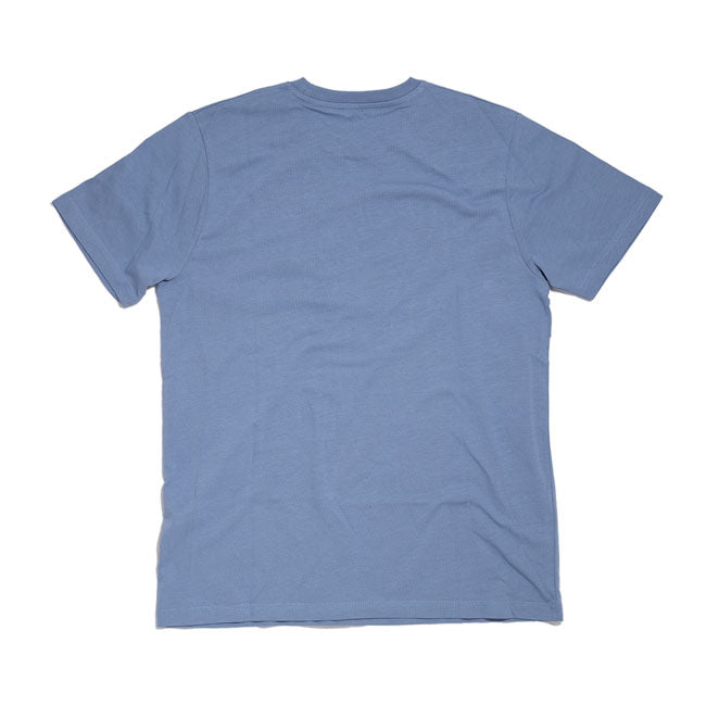 Bike Shed BSMC Wingline T-Shirt Blue - FREE UK Shipping, FREE 365 Day Returns | Moto Central