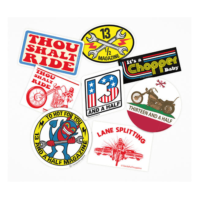 Evel Knievel Sticker Set