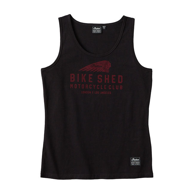 Bike Shed BSMC Indian Motorcycle Ladies Tank Top Black